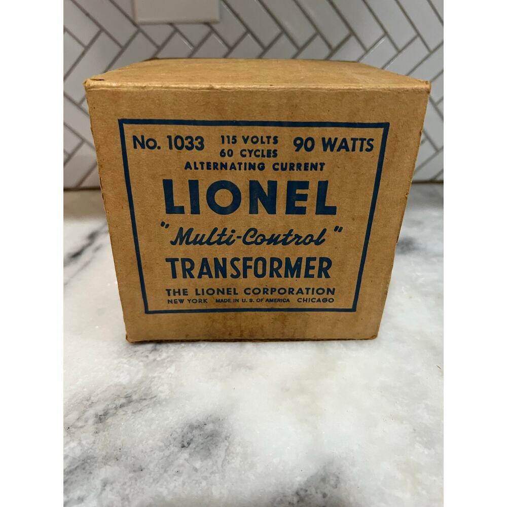 Vintage Lionel 1033 Multi Control Transformer 90 Watt O Gauge w Original Box